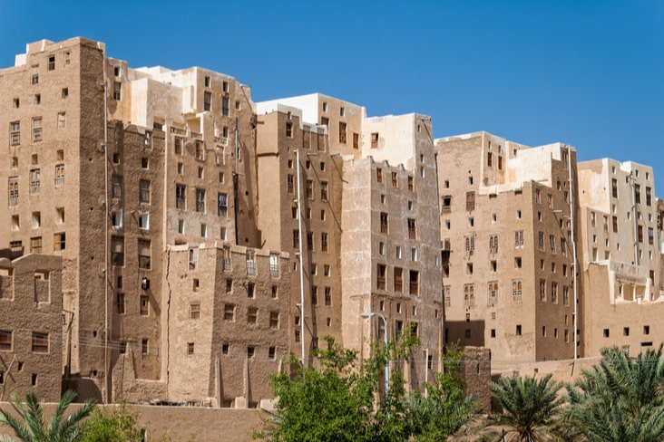 Shibam tower-like structures