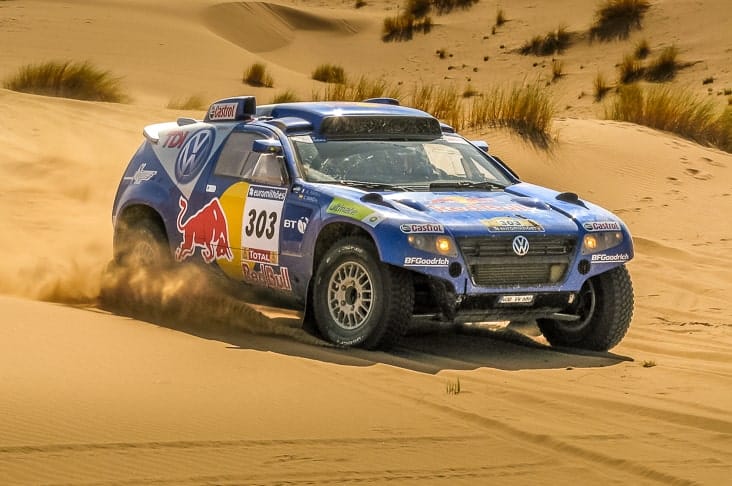 A car in the Dakar Rally 