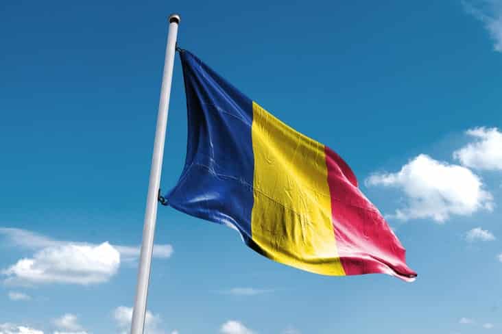 The flag of Chad