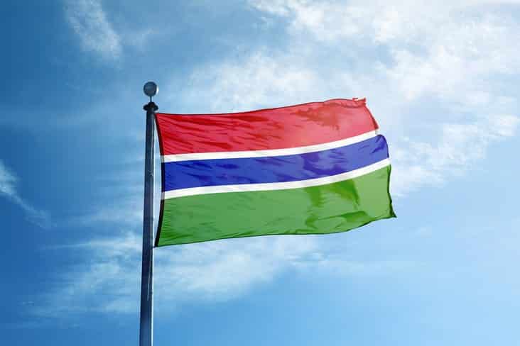 The Gambia's flag 