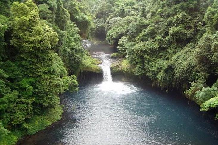 A waterfall near Ureca in Equatorial Guinea 
