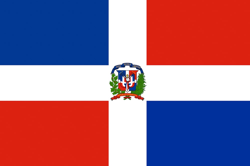 The flag of the Dominican Republic