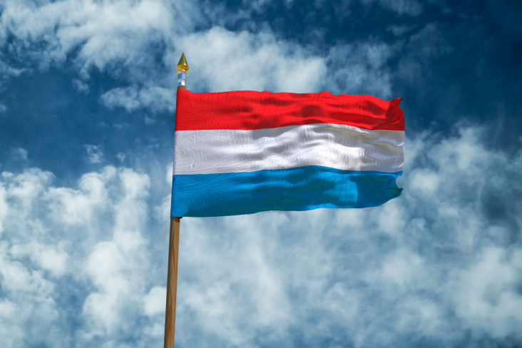 The flag of Luxembourg