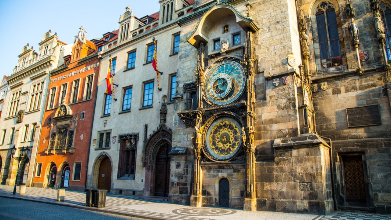 Astronomical clock in Prague, Czech Republic, Europe