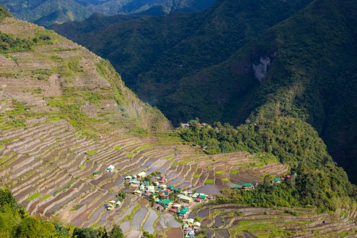 rice terraces and village of batad