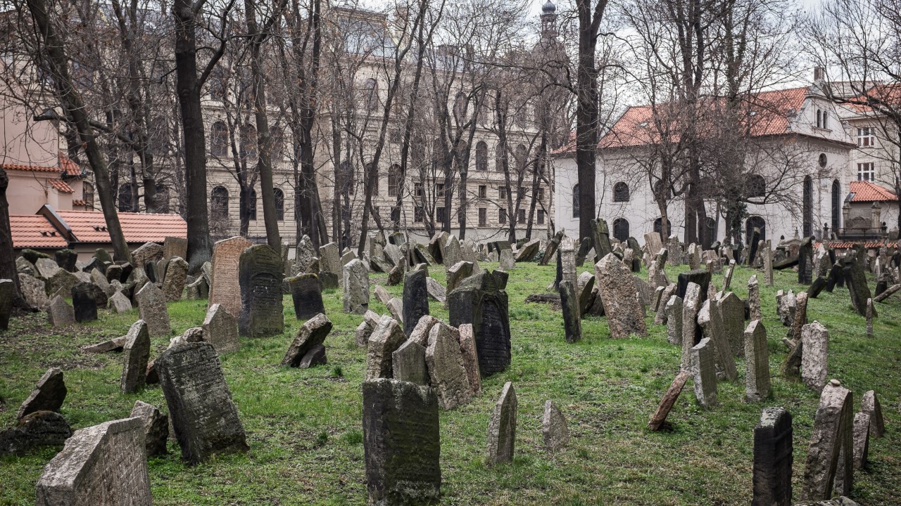old jewish cemetery of prague