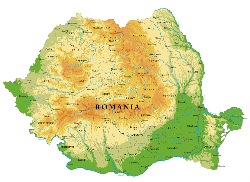 Map Of Romania With Cities And Regions The Facts Institute