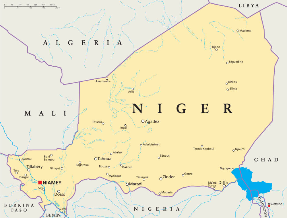 Map of Niger