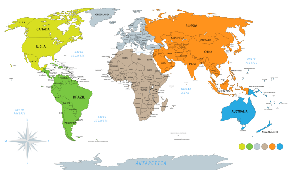 List of Countries in the World (And Their Continents) - The Facts Institute