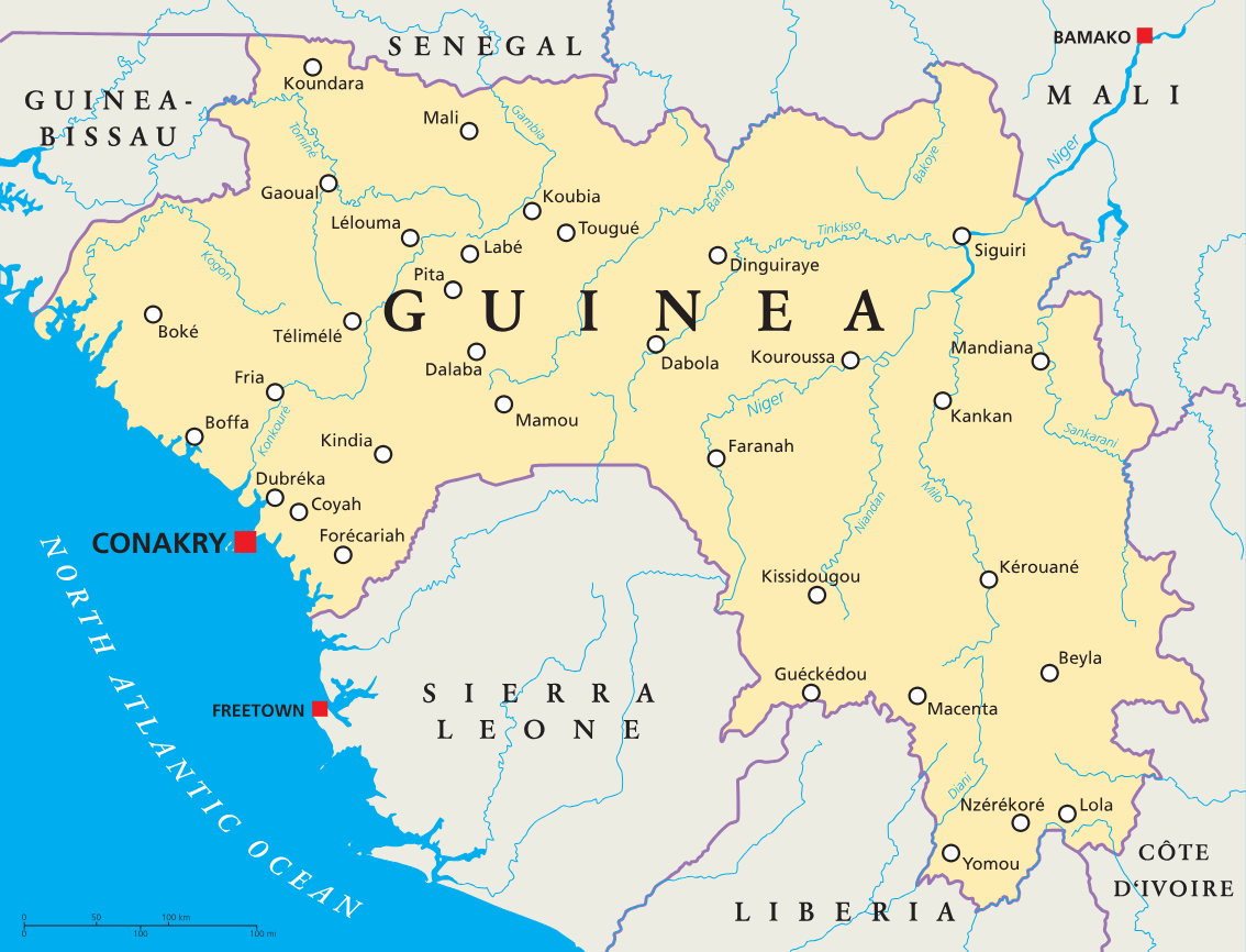 Map of Guinea