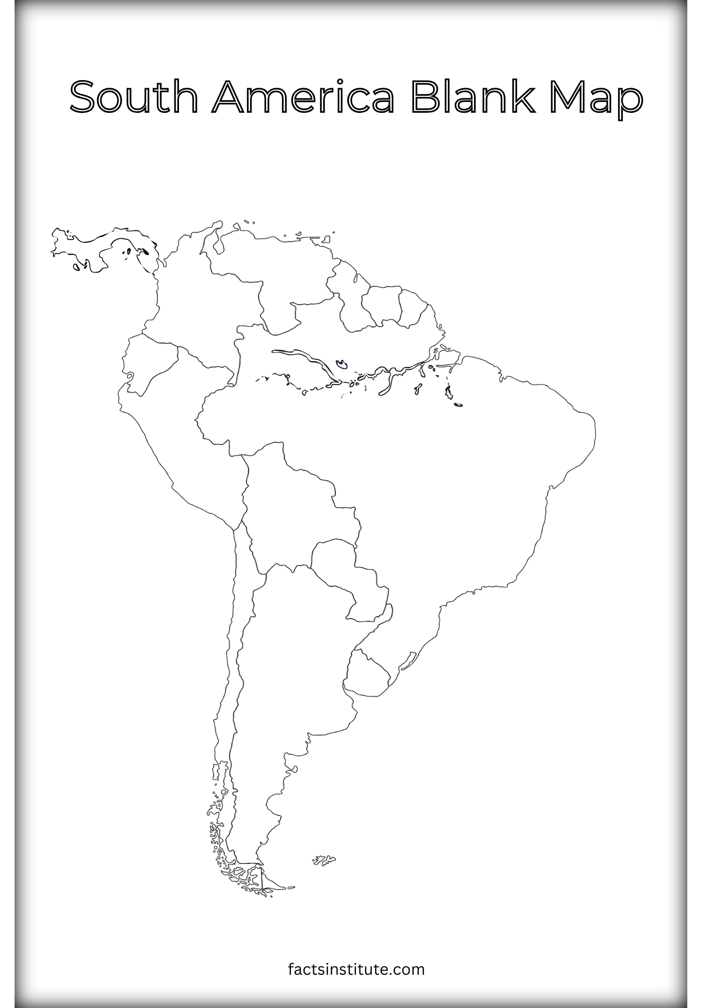 South America Map Blank South America Map Blank