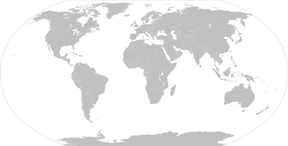 blank world map
