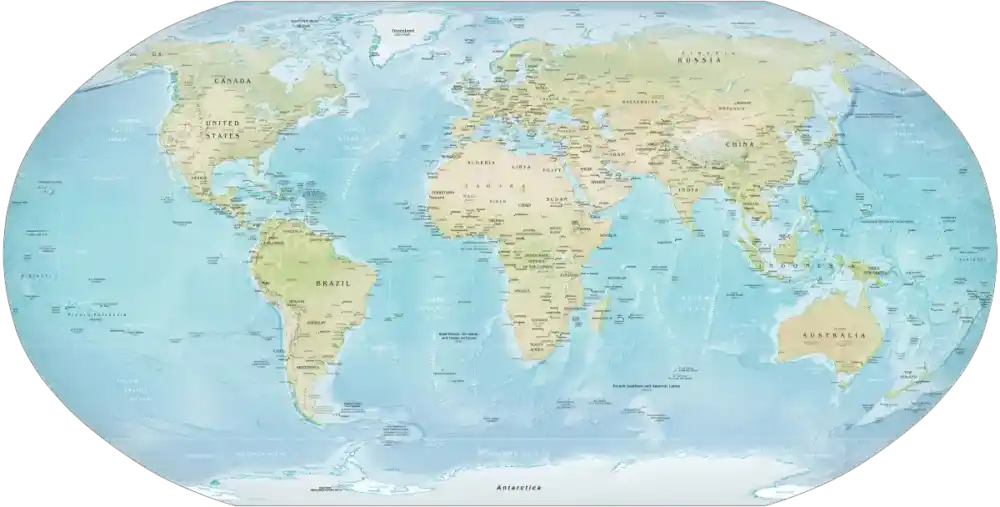 printable map of the world