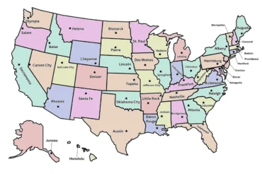 List of US State Capitals (Map and Printable Resources)