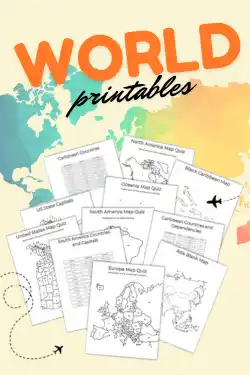 World map printables