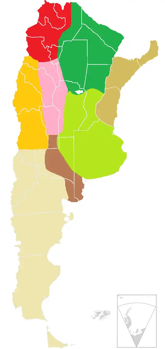 regions of argentina