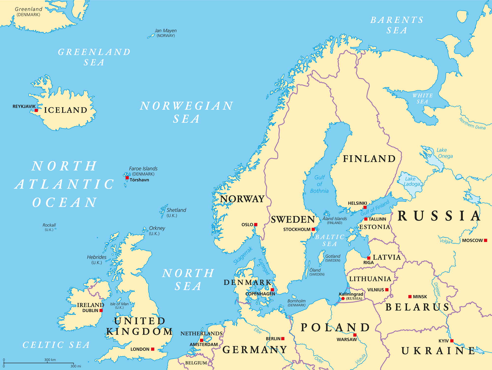 Northern European Countries Full List Capitals And Map The Facts Northern European Countries Full List Capitals And Map The Facts