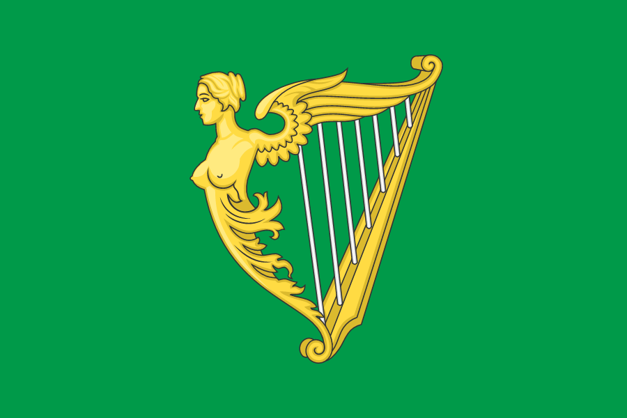 The Green Harp Flag