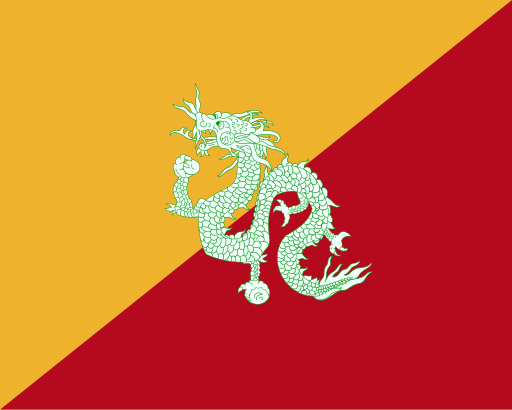 First national flag of Bhutan