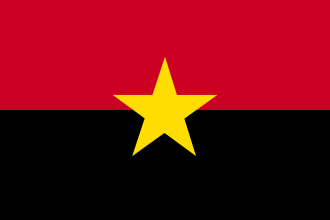 Flag of the People’s Movement for the Liberation of Angola (MPLA)