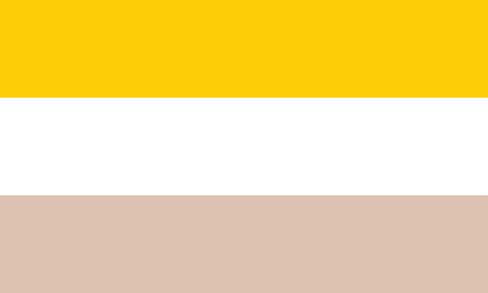 Old Nicaragua yellow–white–red tricolor flag