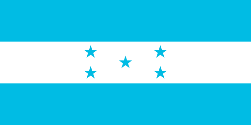 Turquoise version of the Honduras flag