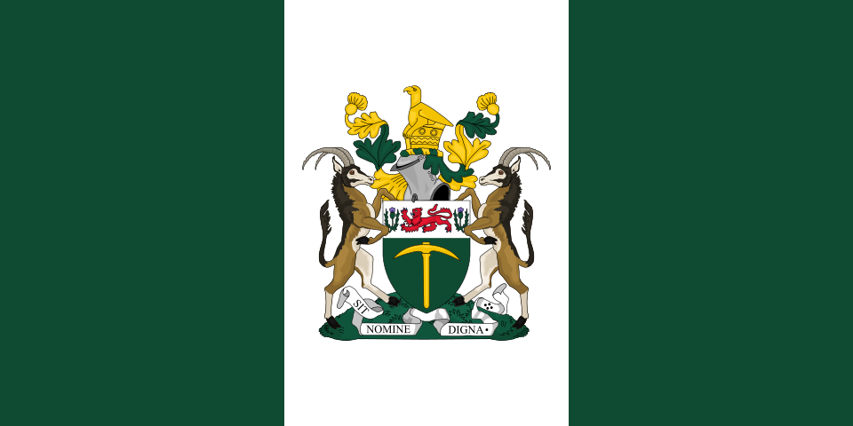 Flag of Rhodesia with Zimbabwe Bird