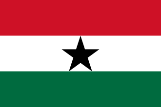 Historical national flag of Ghana
