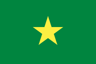 Old flag of the Republic of Senegal