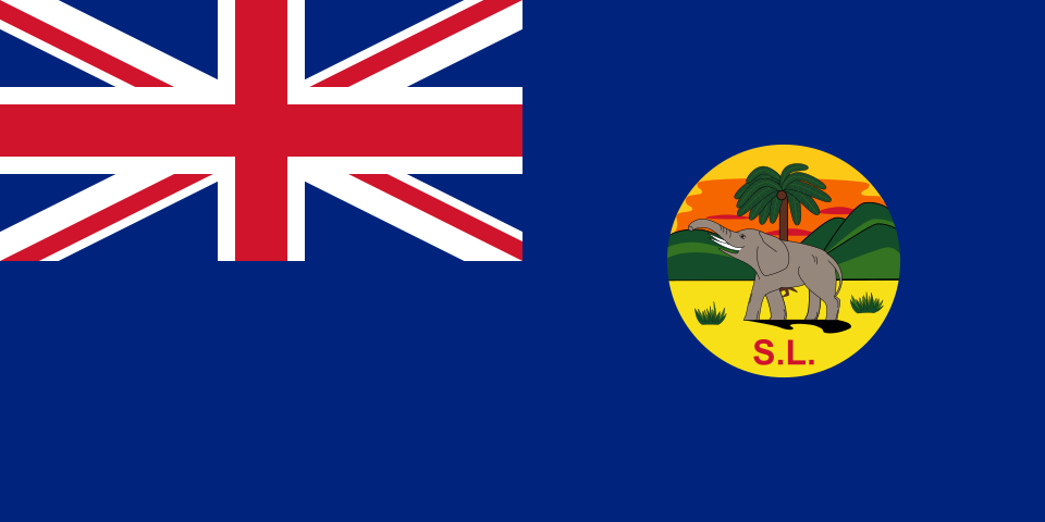 Flag of Sierra Leone Colony and Protectorate 1889