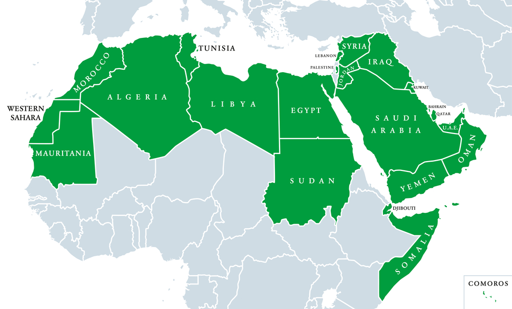 arab countries map