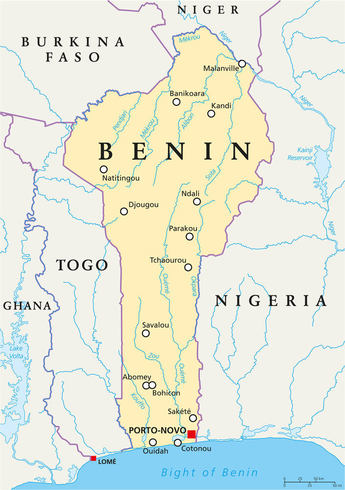Benin map