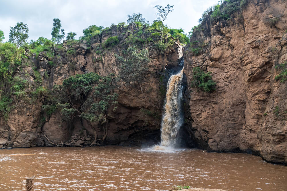 Makalia Falls in Nakuru National Park, Kenya