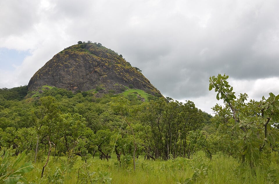 View of Fazao national park mountain